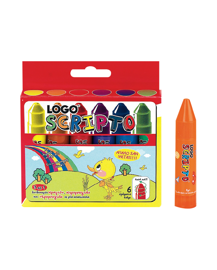 LOGO SCRIPTO CRΑΥΟΝ 6 PCS PACKAGE LOGO SCRIPTO CRΑΥΟΝ 6 PCS PACKAGE