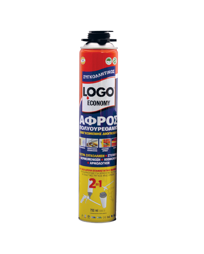 LOGO ΑΦΡΟΣ ECONOMY PU 750ml ΣΥΓΚΟΛΛΗΤΙΚΟΣ LOGO ΑΦΡΟΣ ECONOMY PU 750ml ΣΥΓΚΟΛΛΗΤΙΚΟΣ