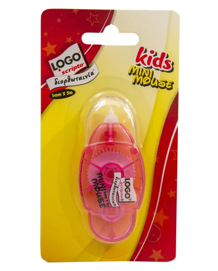 LOGO SCRIPTO διορθωταινία MINI MOUSE 5x5