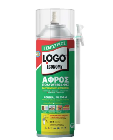 LOGO ECONOMY ΑΦΡΟΣ PU 300ml ΓΕΜΙΣΤΙΚΟΣ ΜΟΝΗΣ ΒΑΛΒΙΔΑΣ